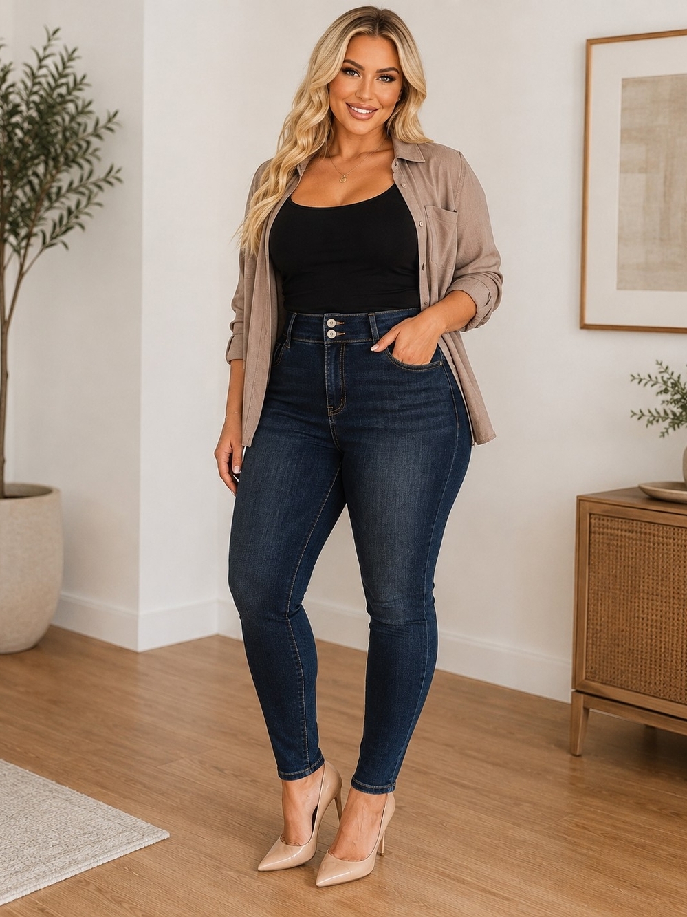 Torrid Bombshell Skinny Jeans Women’s Size 14R Dark Wash Premium Stretch